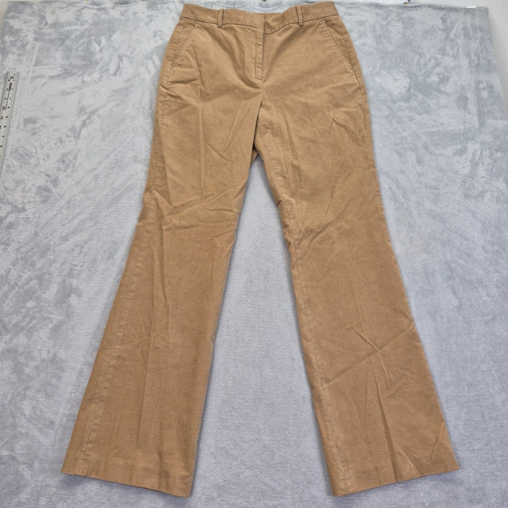 Brooks Brothers Women 8 Camel Tan Corduroy Trousers Straight Leg Dress Pants